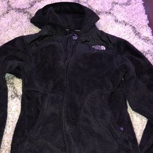 Black north face zip up